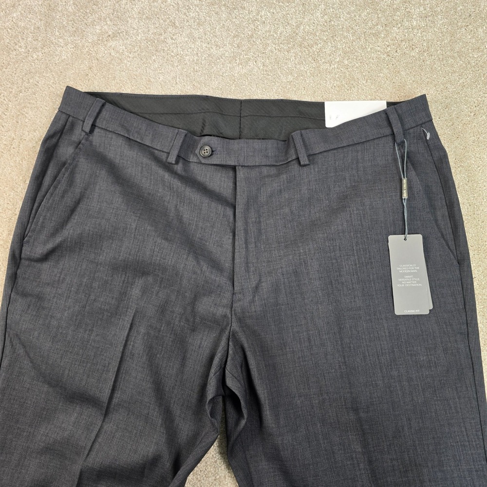 Michael Kors Mens Meyers Dress Pants Dark Grey Classic Fit 38W x‎ 30L NWT